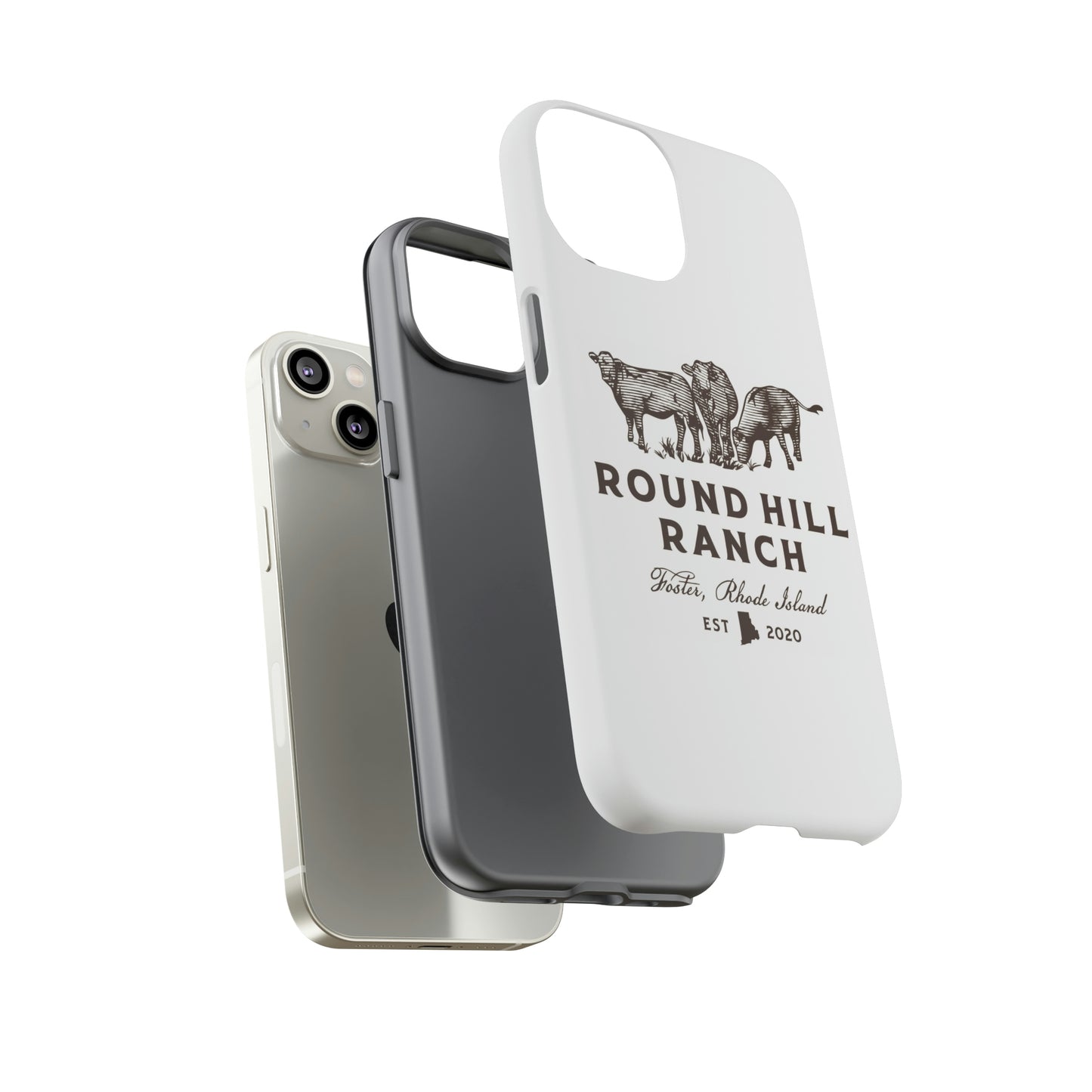 Round Hill Ranch Phone Case- White