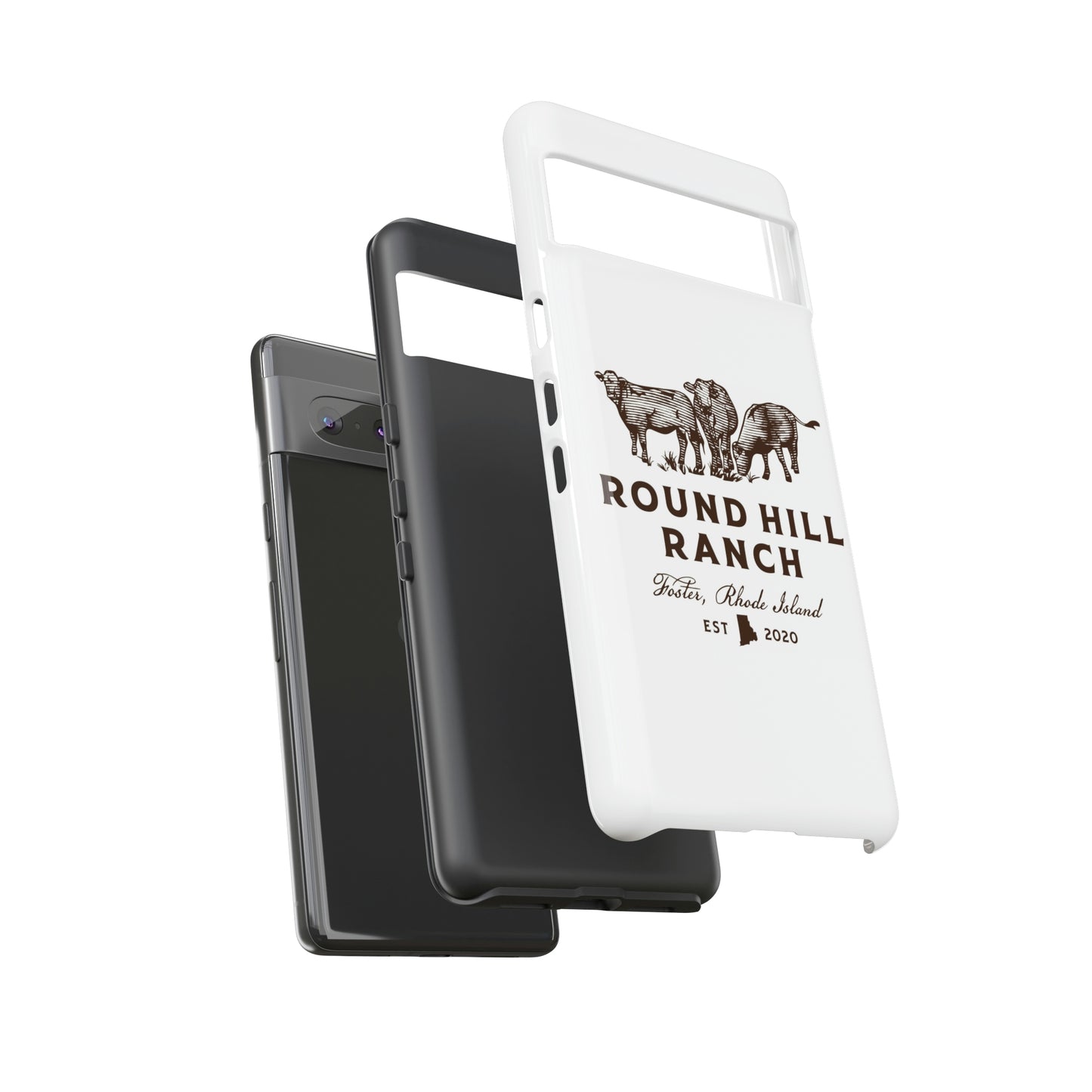 Round Hill Ranch Phone Case- White