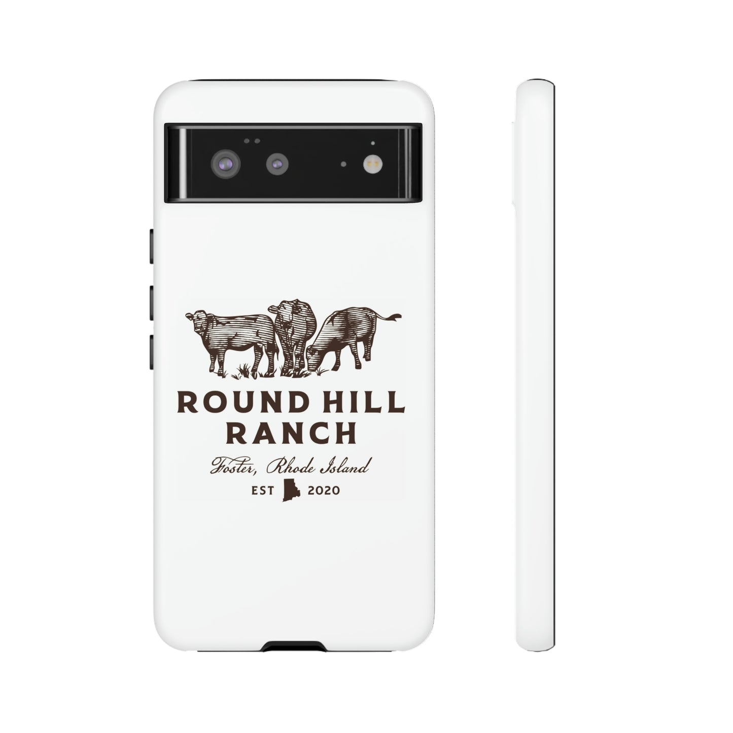 Round Hill Ranch Phone Case- White