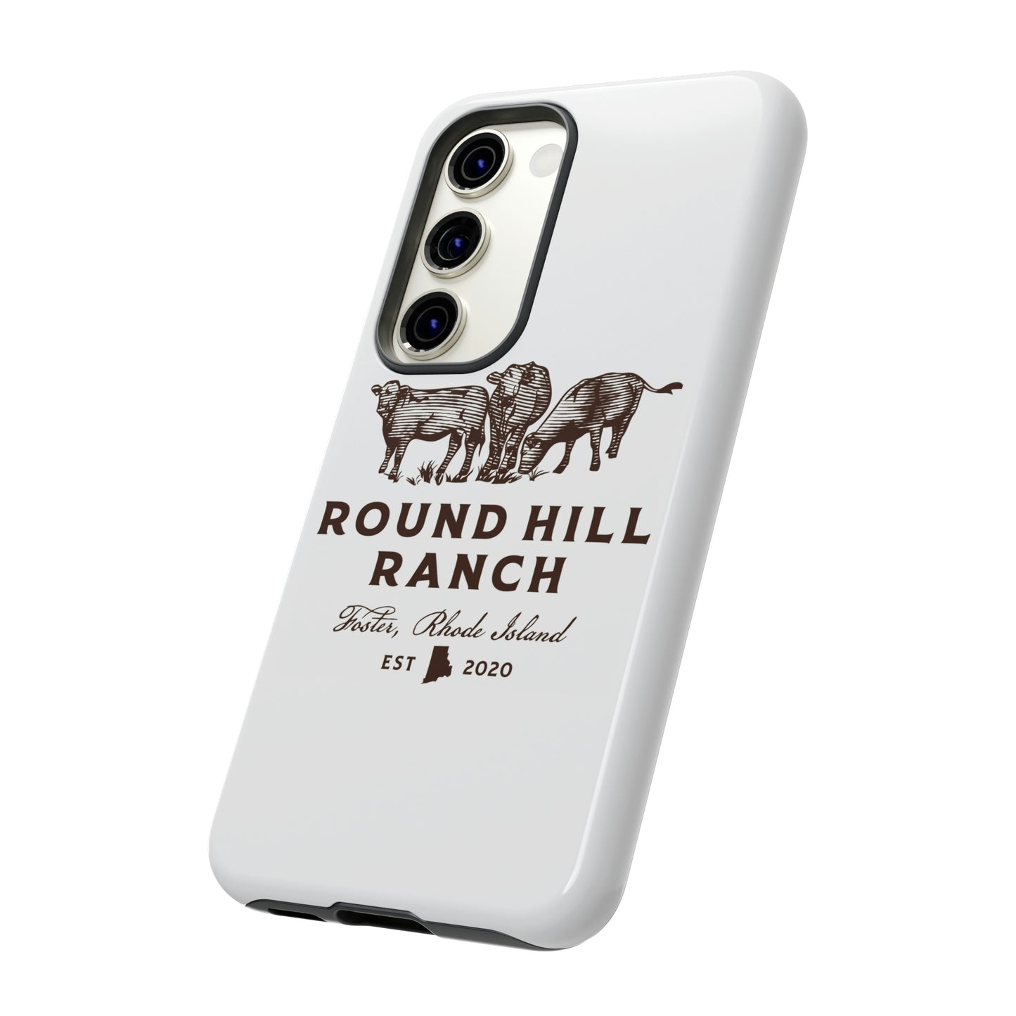 Round Hill Ranch Phone Case- White