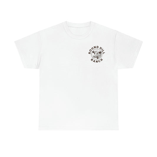 Round Hill Ranch White Cattle Tee