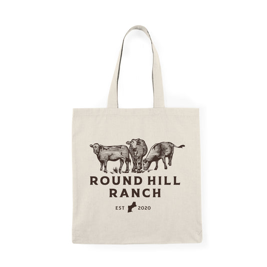 Rustic Round Hill Ranch Reusable Tote Bag