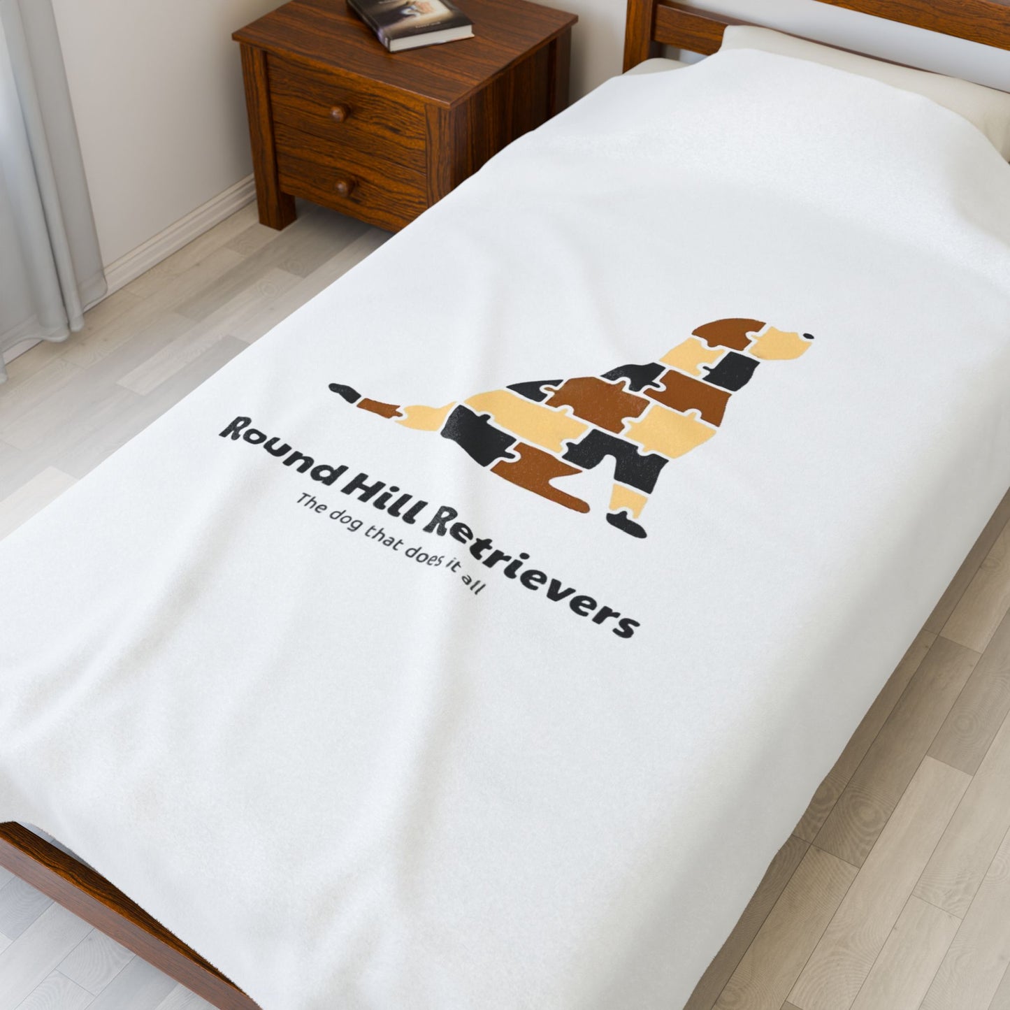 Round Hill Retrievers Plush Blanket