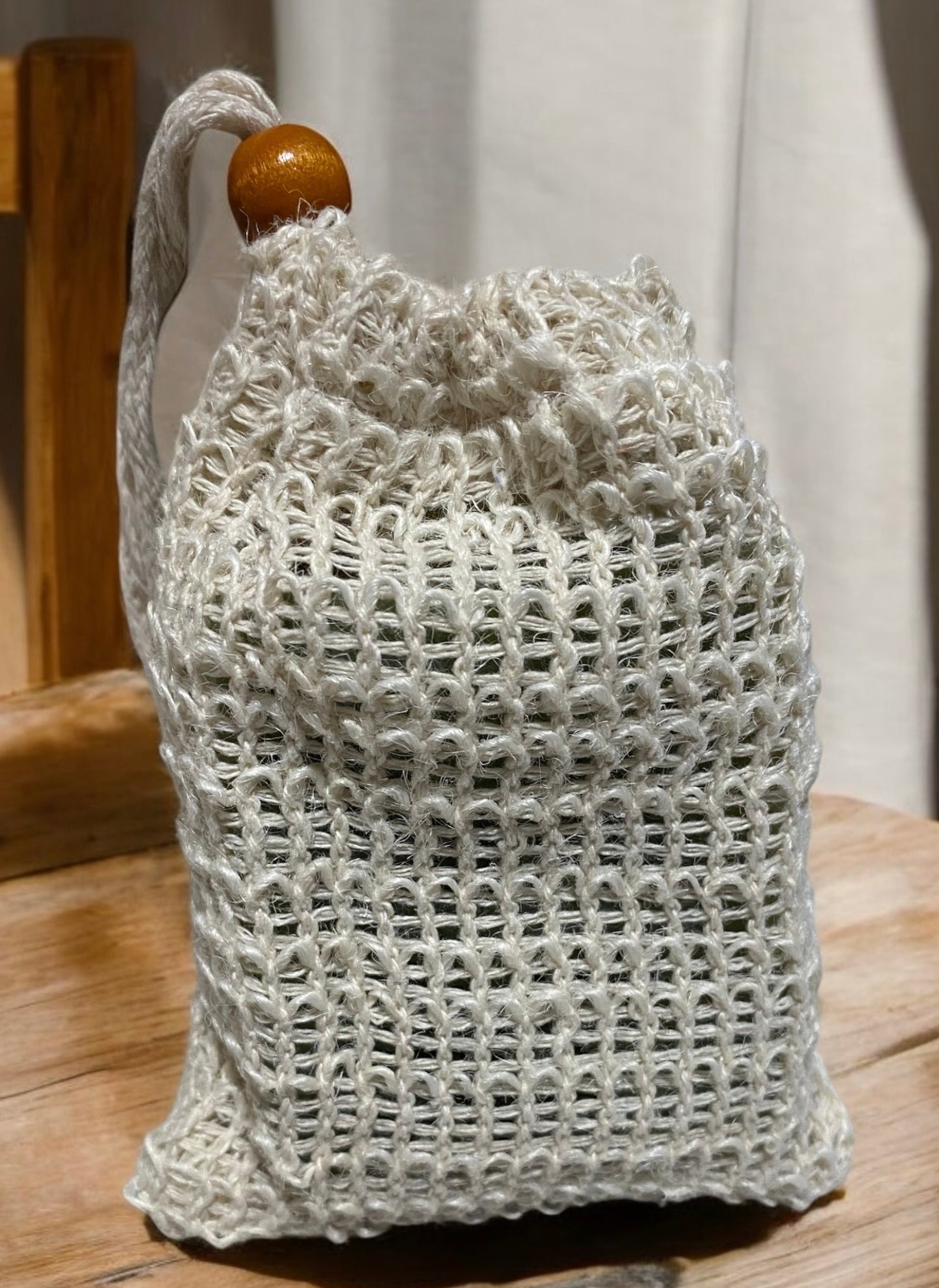 Hand- Knit Exfoliating Sponge Bag