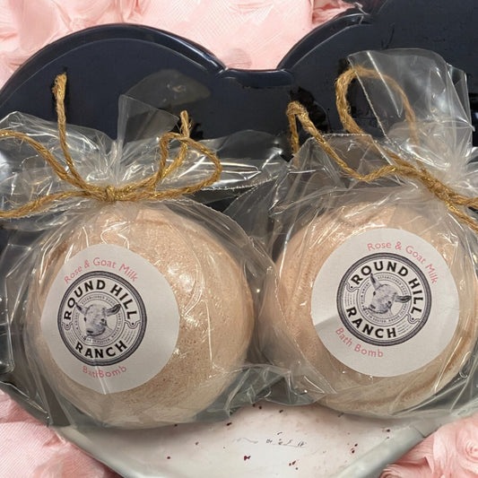 Rose & Goat Milk Bath Bomb