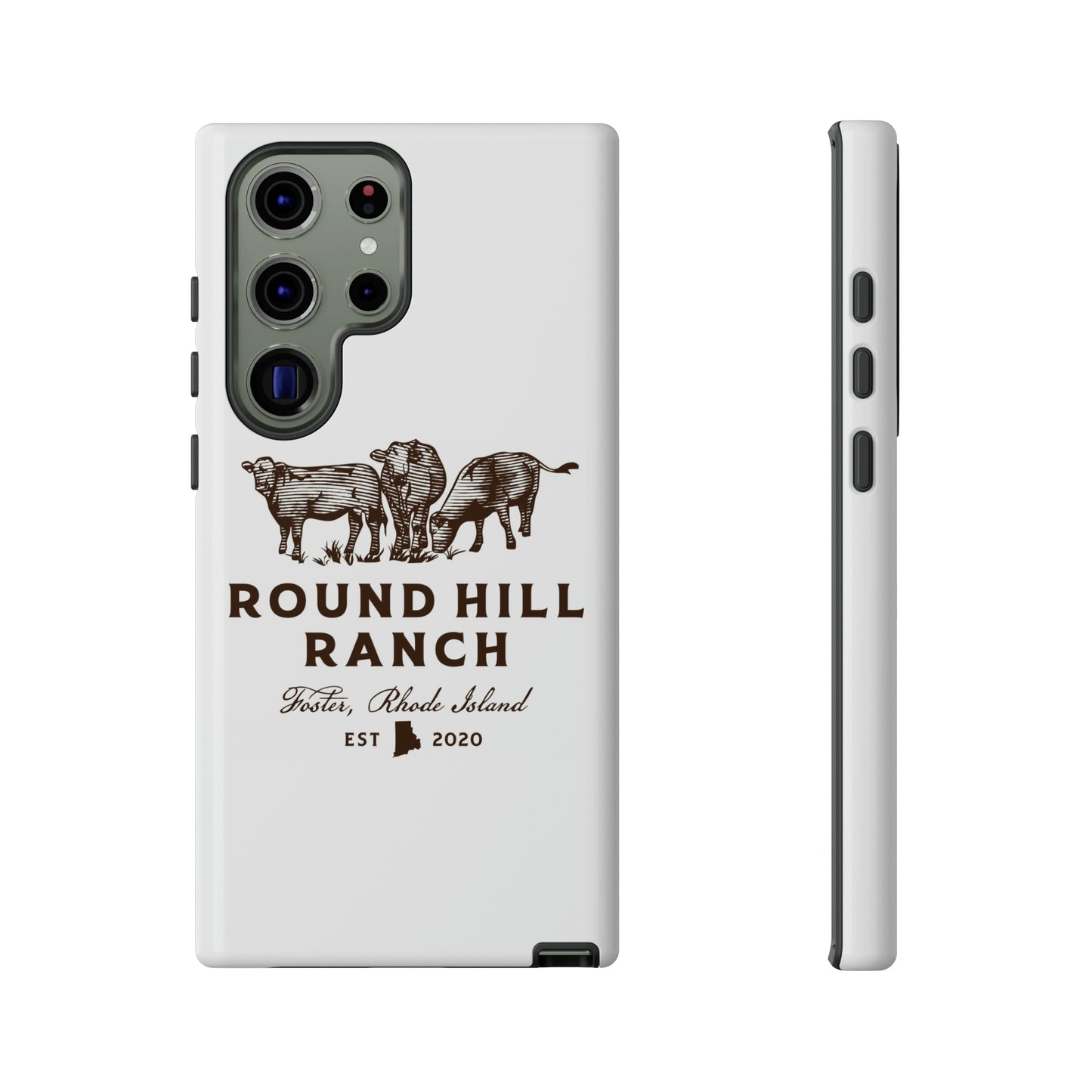 Round Hill Ranch Phone Case- White