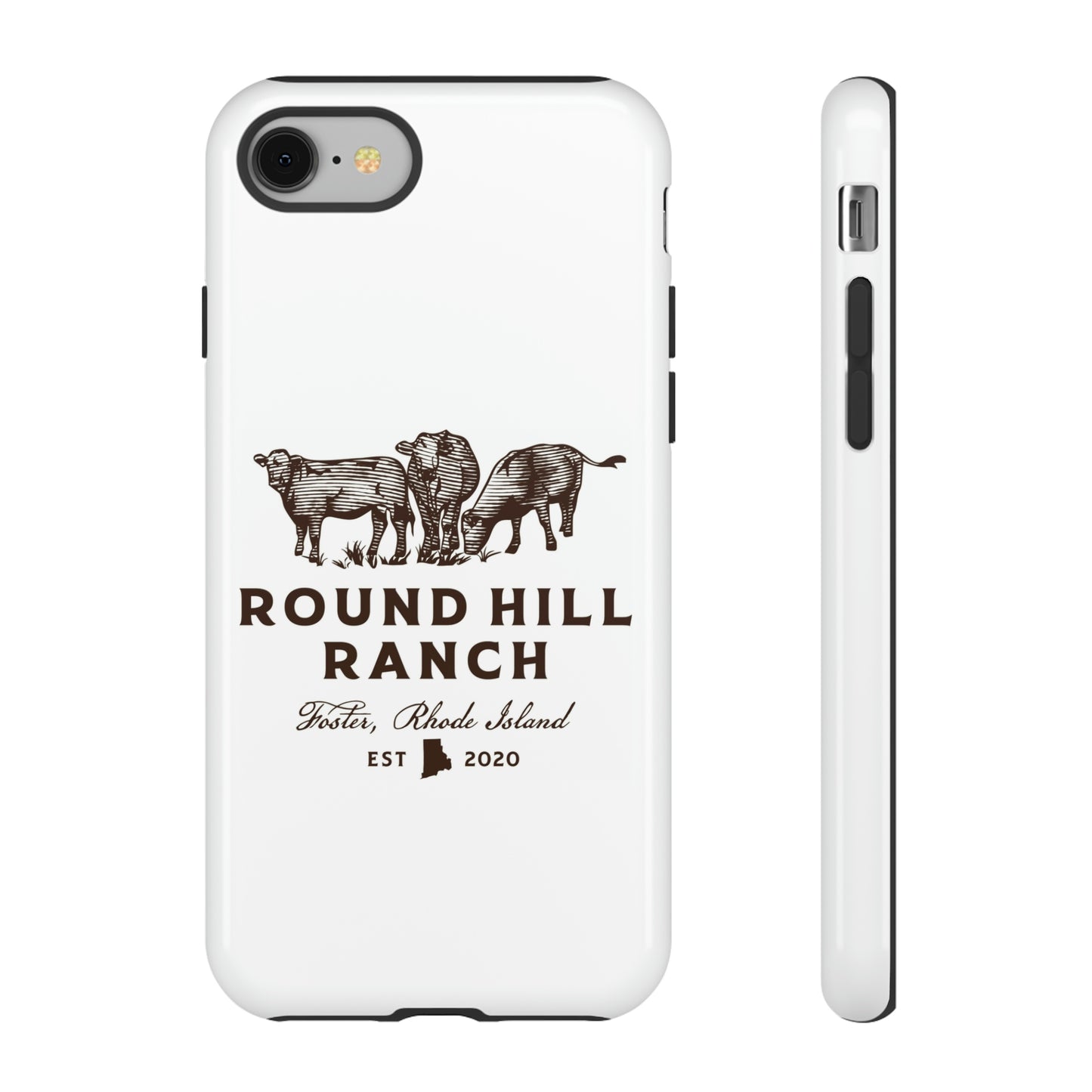 Round Hill Ranch Phone Case- White