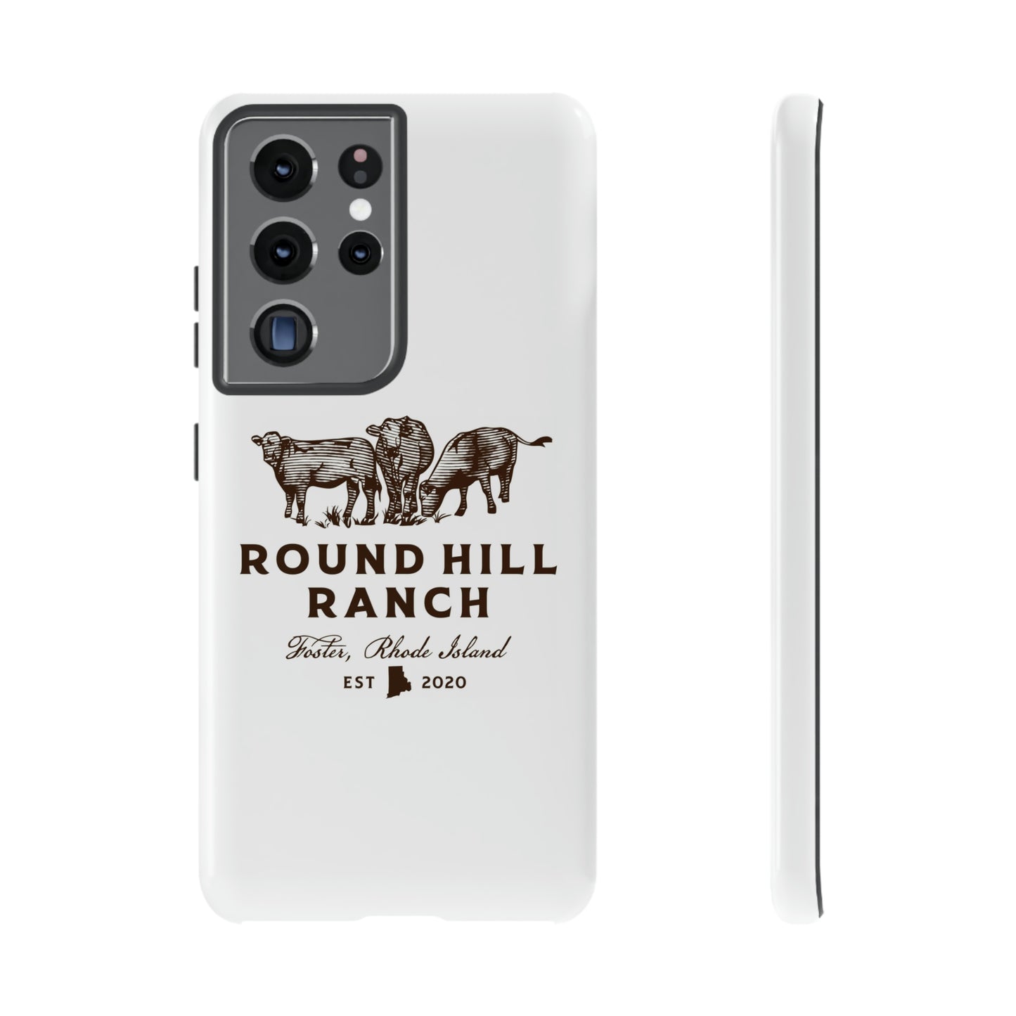 Round Hill Ranch Phone Case- White