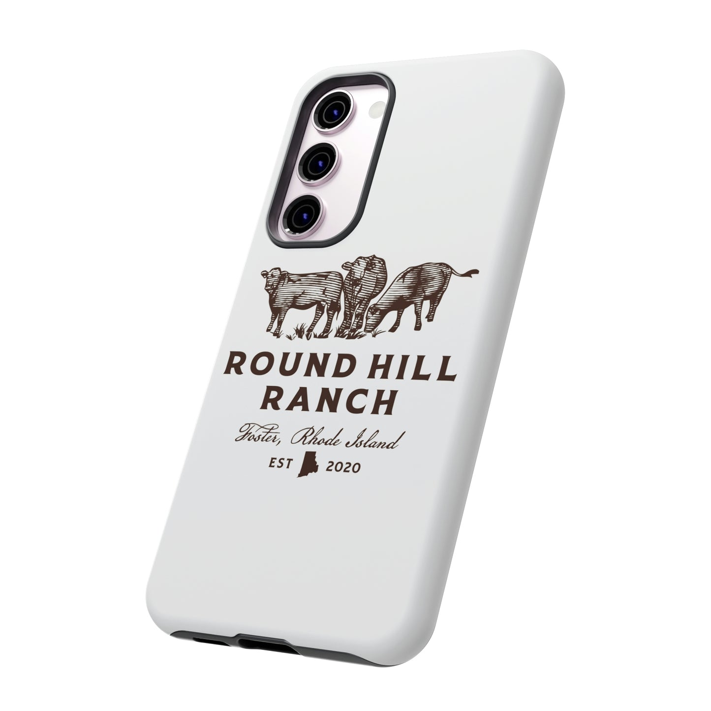 Round Hill Ranch Phone Case- White