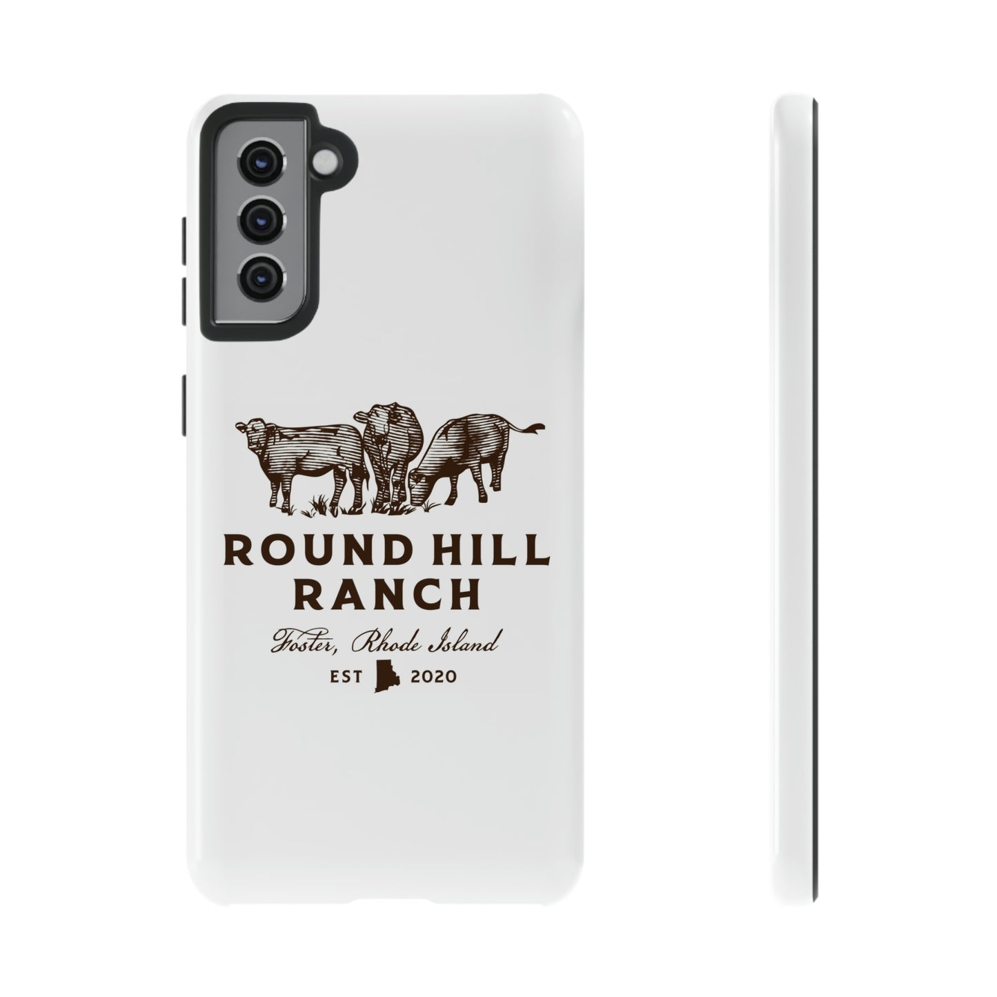 Round Hill Ranch Phone Case- White