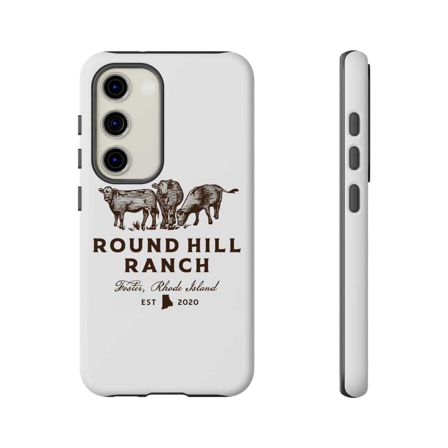 Round Hill Ranch Phone Case- White