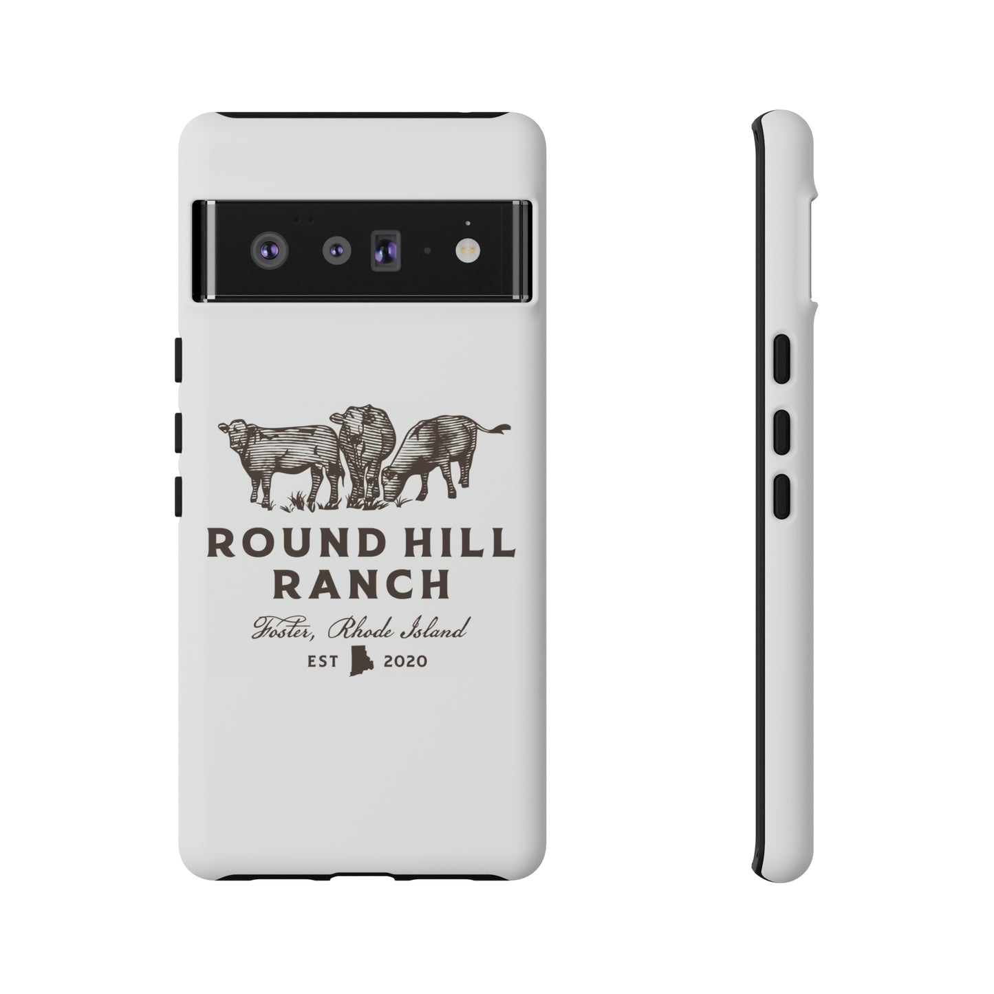 Round Hill Ranch Phone Case- White
