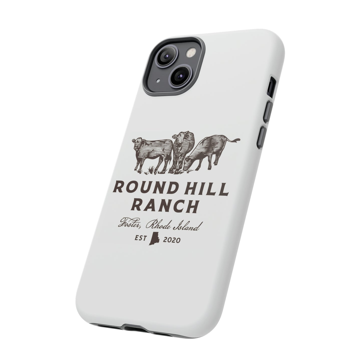 Round Hill Ranch Phone Case- White