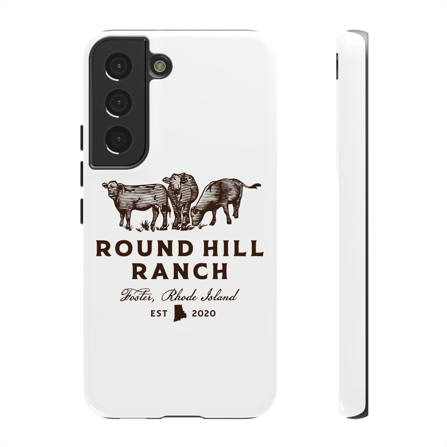 Round Hill Ranch Phone Case- White