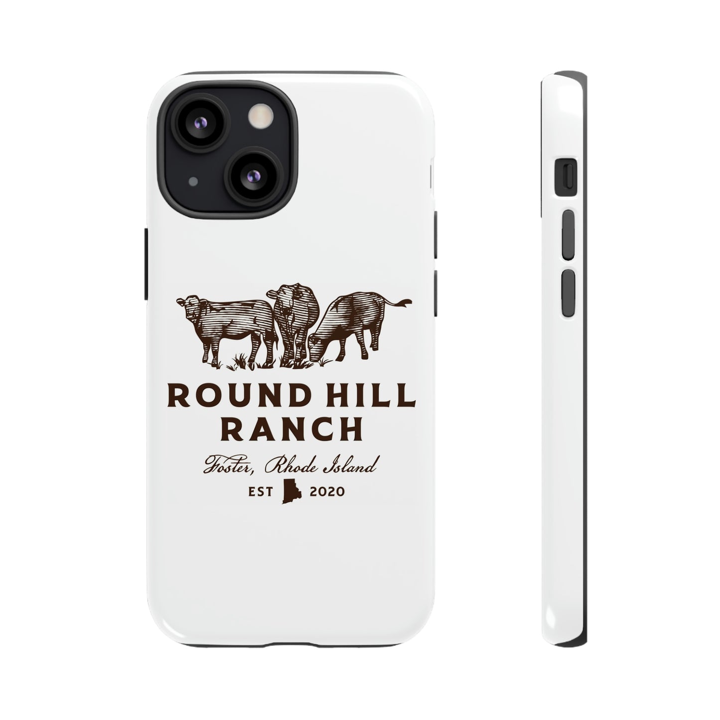 Round Hill Ranch Phone Case- White