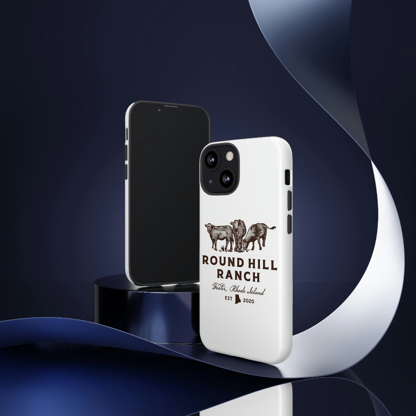 Round Hill Ranch Phone Case- White