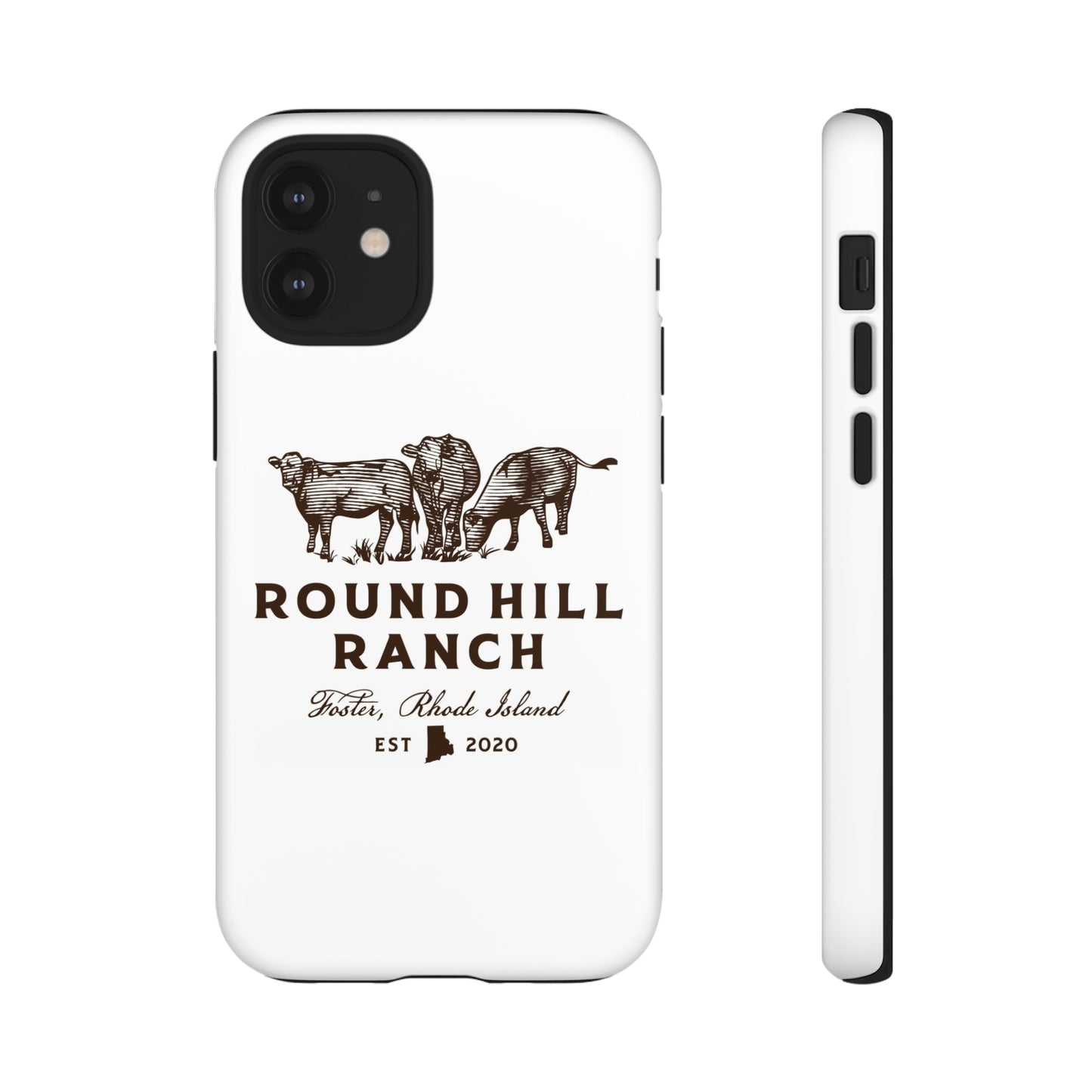 Round Hill Ranch Phone Case- White
