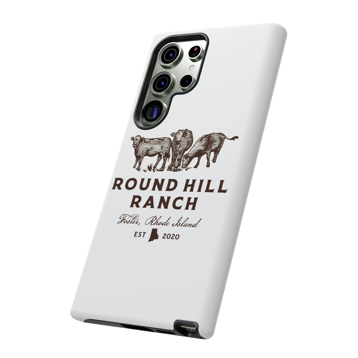 Round Hill Ranch Phone Case- White