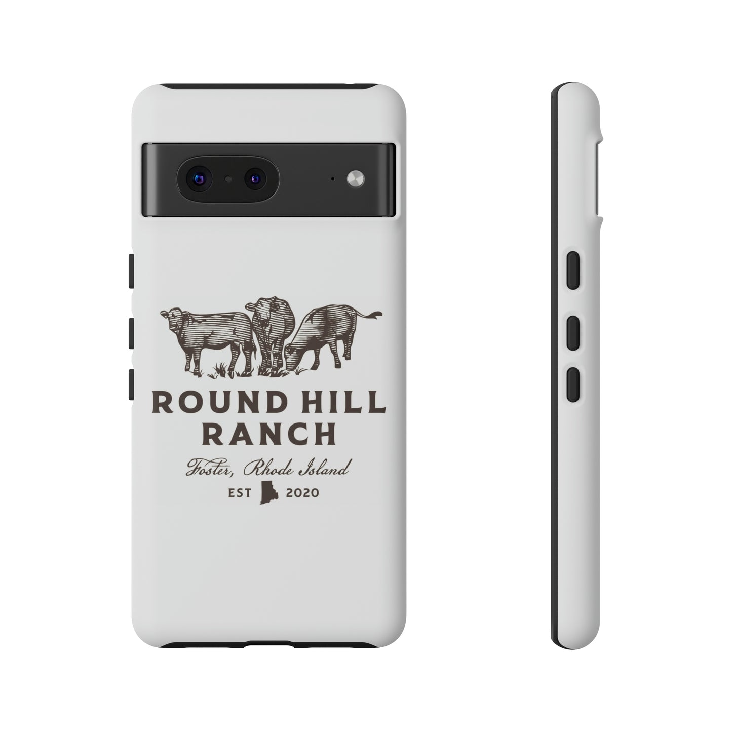 Round Hill Ranch Phone Case- White