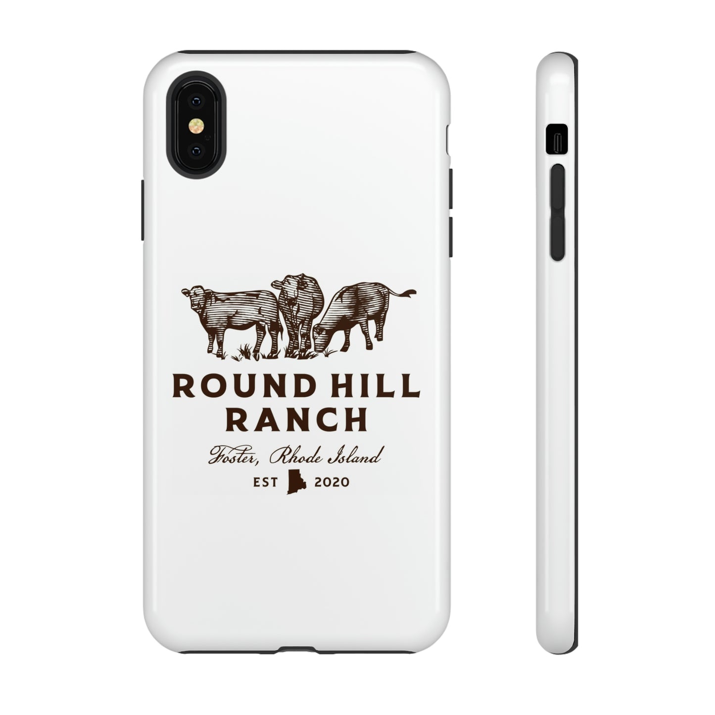 Round Hill Ranch Phone Case- White