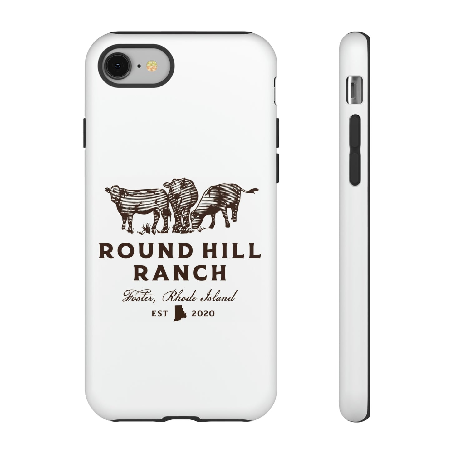 Round Hill Ranch Phone Case- White
