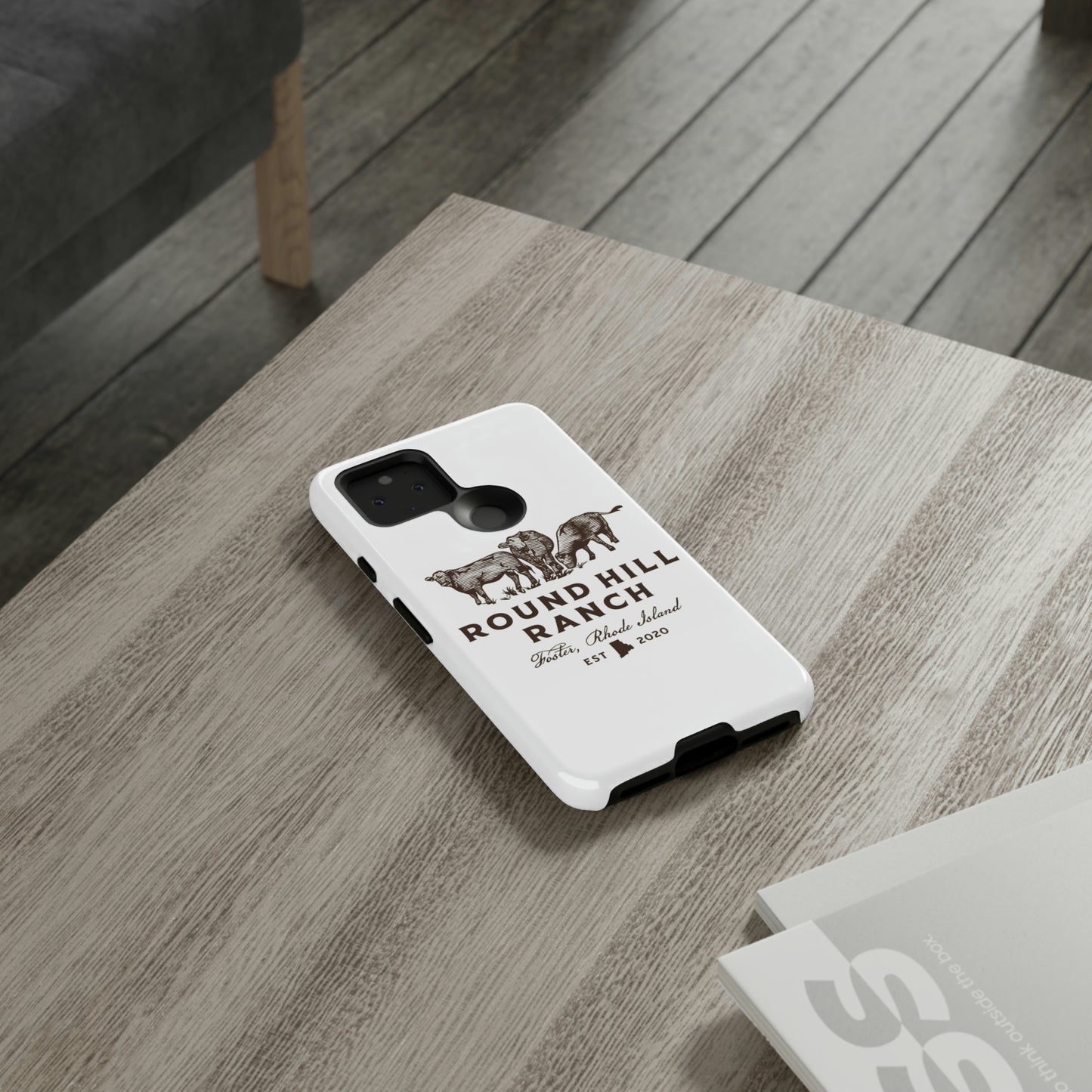 Round Hill Ranch Phone Case- White