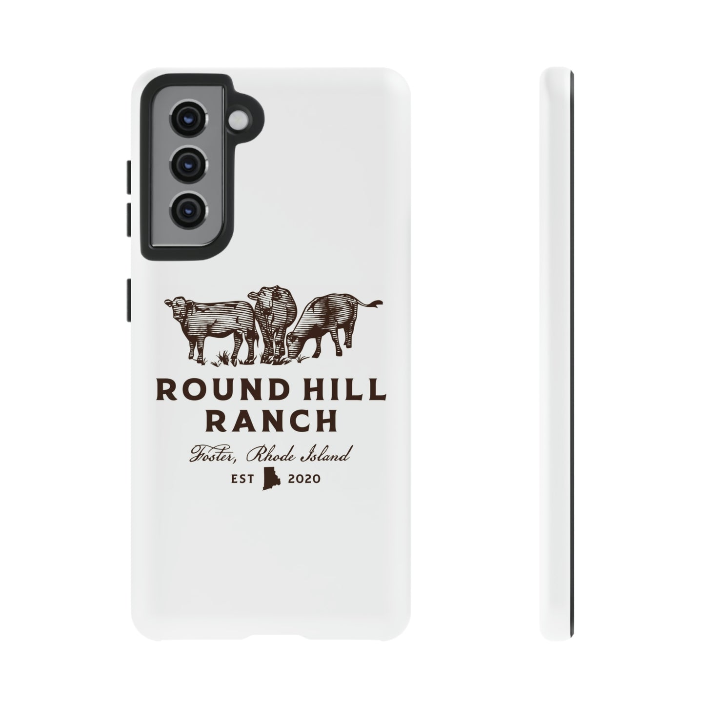 Round Hill Ranch Phone Case- White