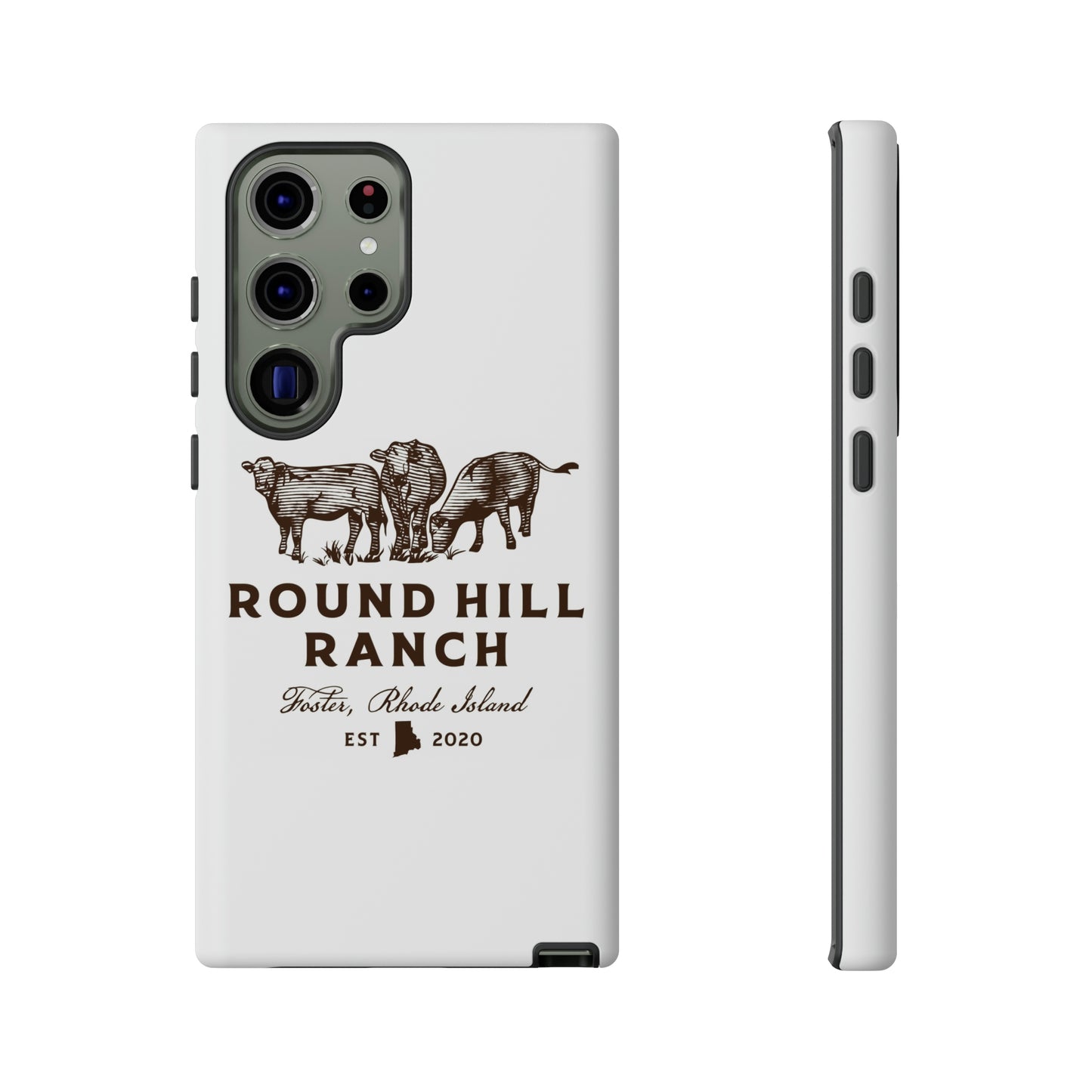 Round Hill Ranch Phone Case- White