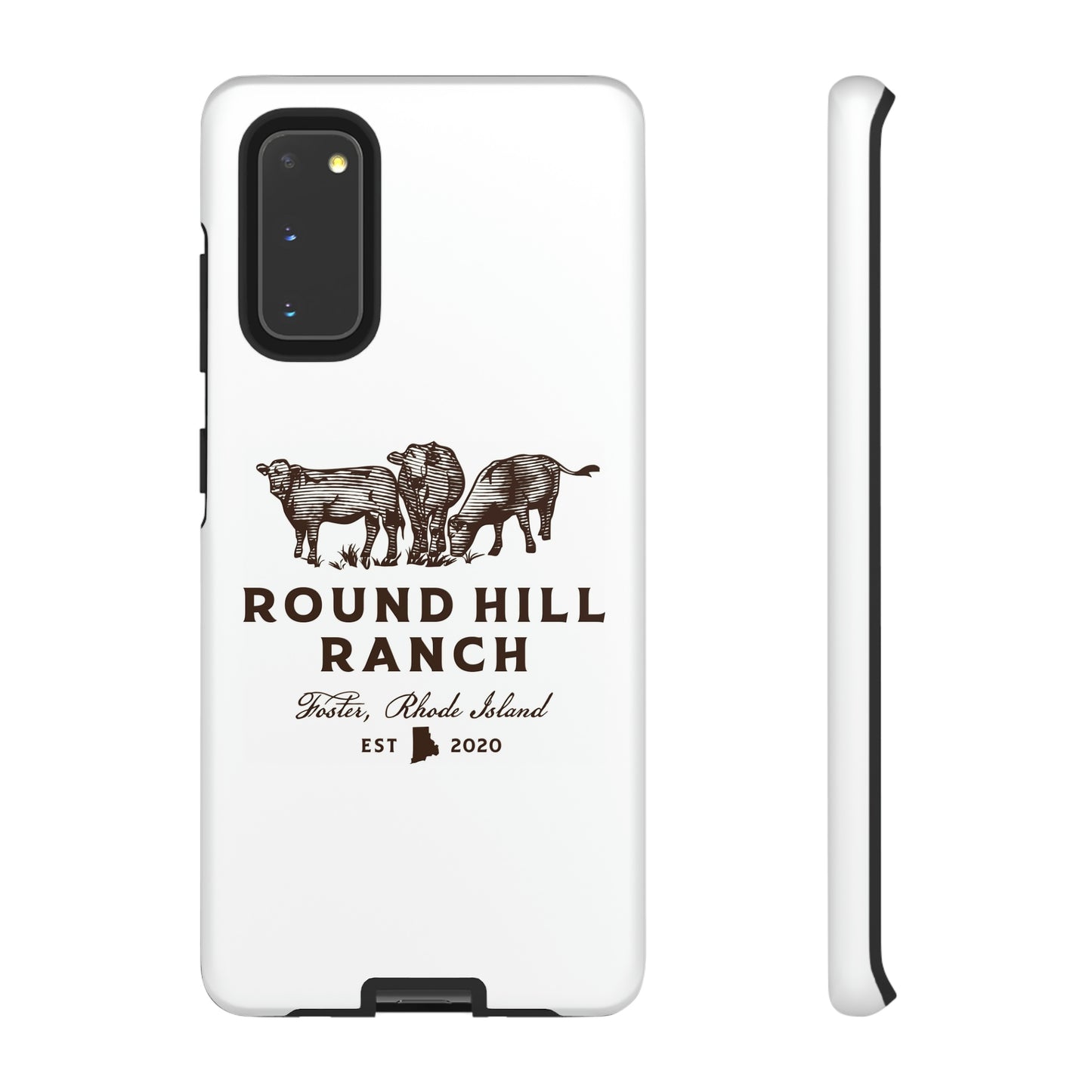 Round Hill Ranch Phone Case- White