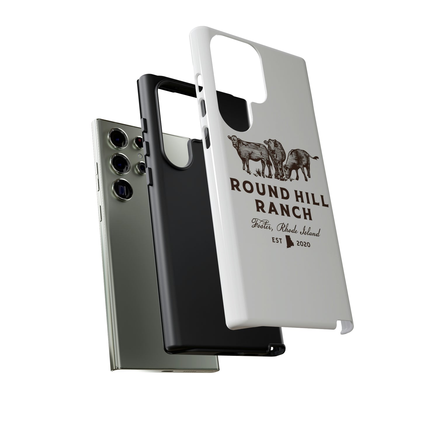 Round Hill Ranch Phone Case- White