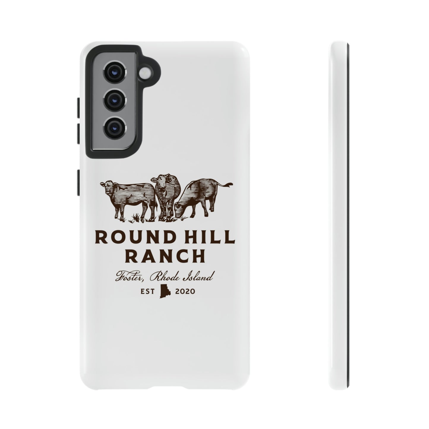 Round Hill Ranch Phone Case- White