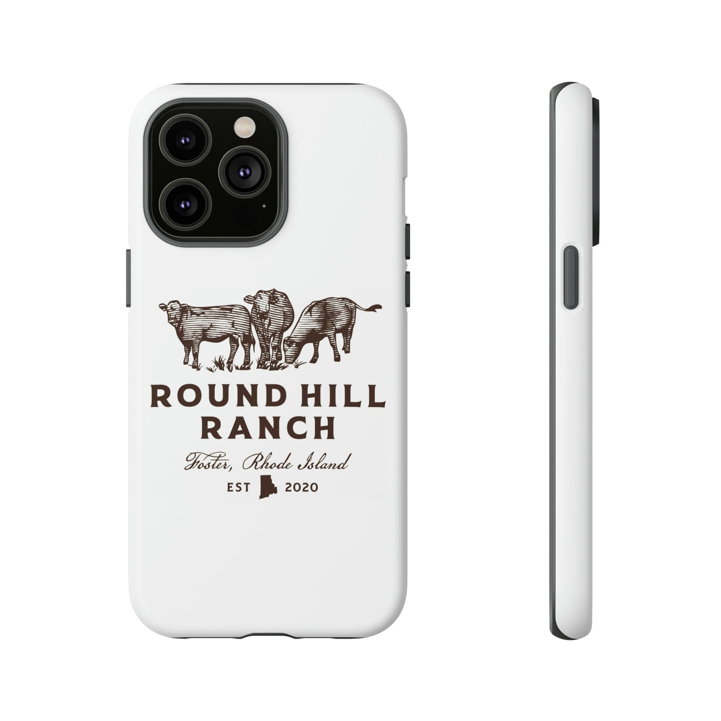 Round Hill Ranch Phone Case- White