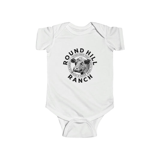 Infant Onesie Round Hill Ranch Cattle Logo