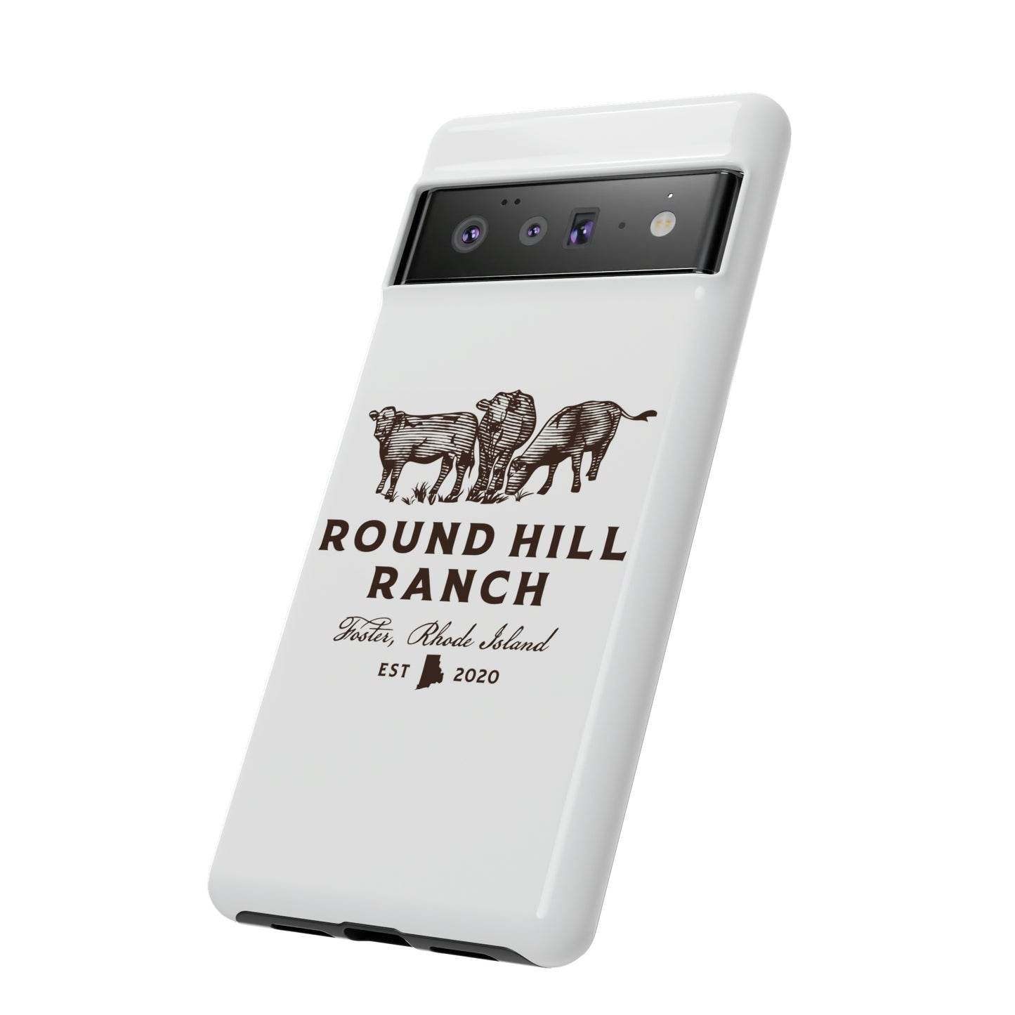 Round Hill Ranch Phone Case- White