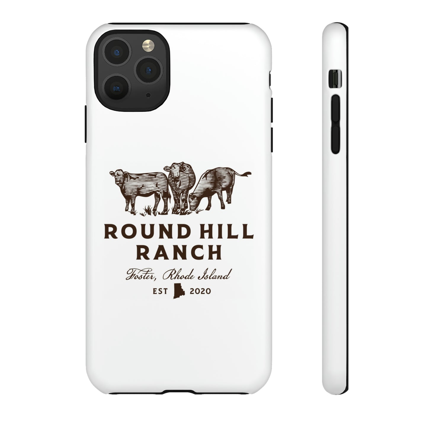 Round Hill Ranch Phone Case- White
