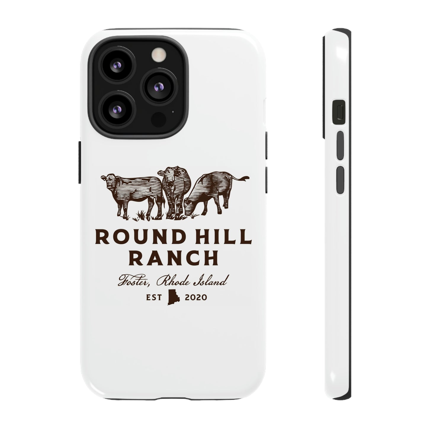 Round Hill Ranch Phone Case- White
