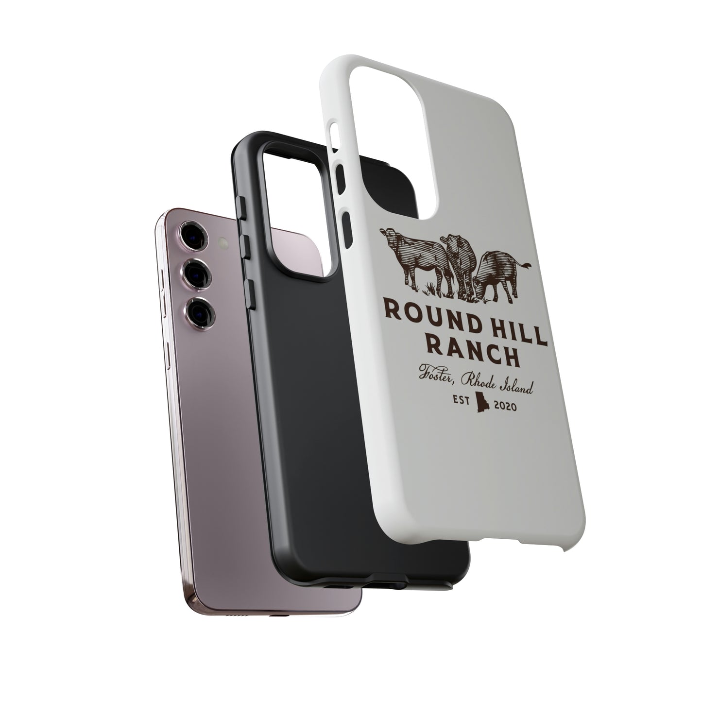 Round Hill Ranch Phone Case- White