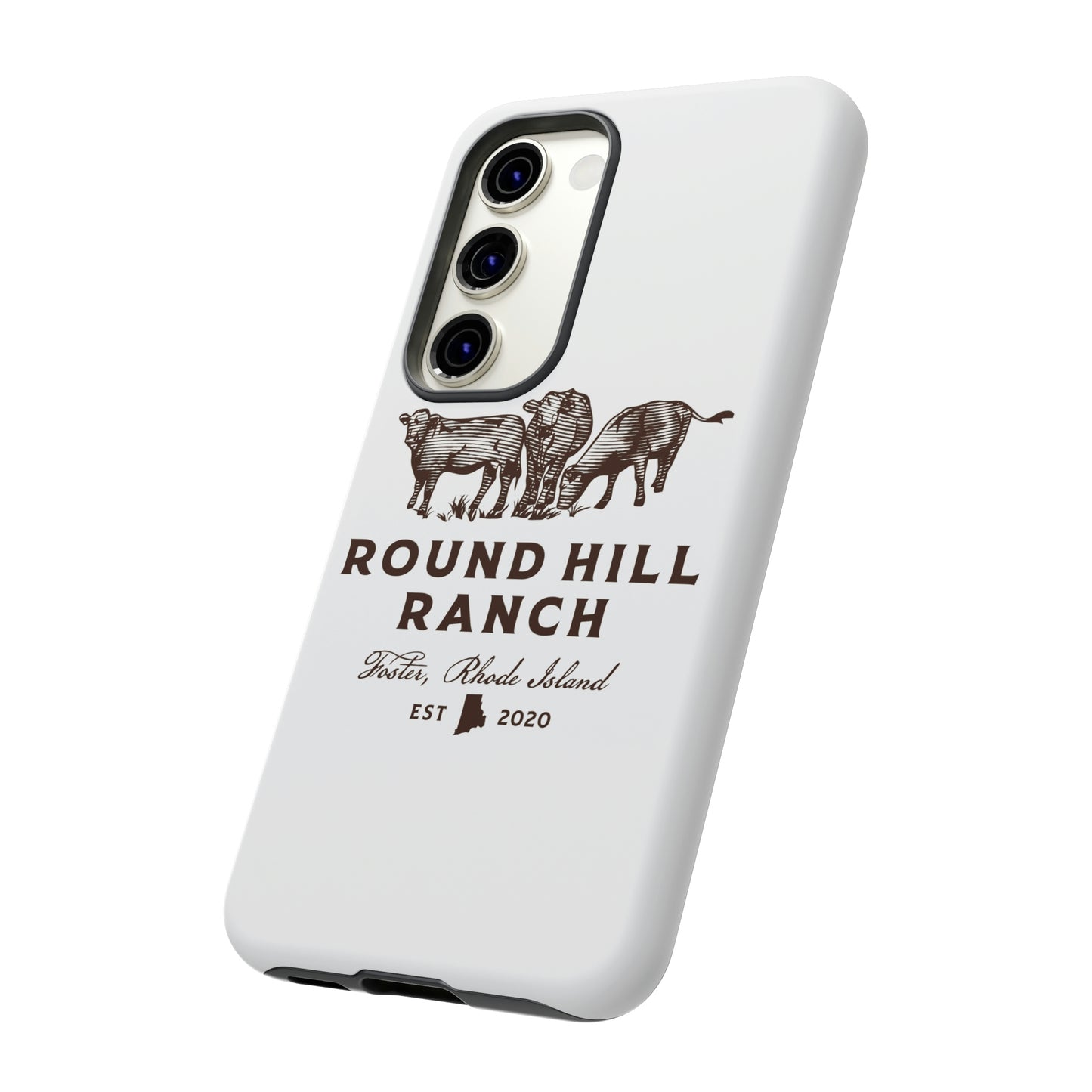 Round Hill Ranch Phone Case- White