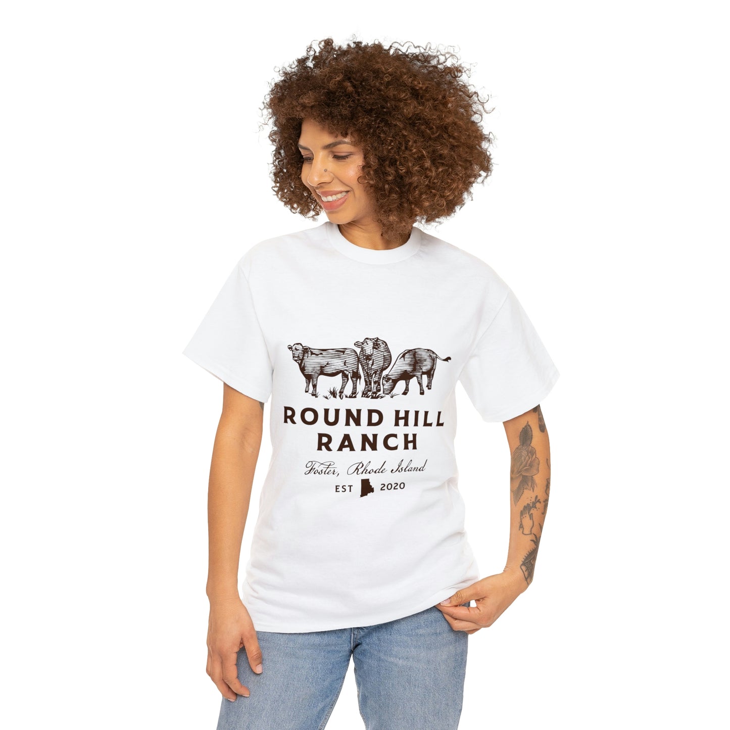 Round Hill Ranch Cattle Tee