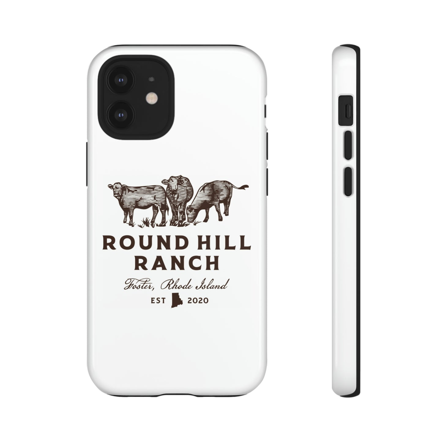 Round Hill Ranch Phone Case- White