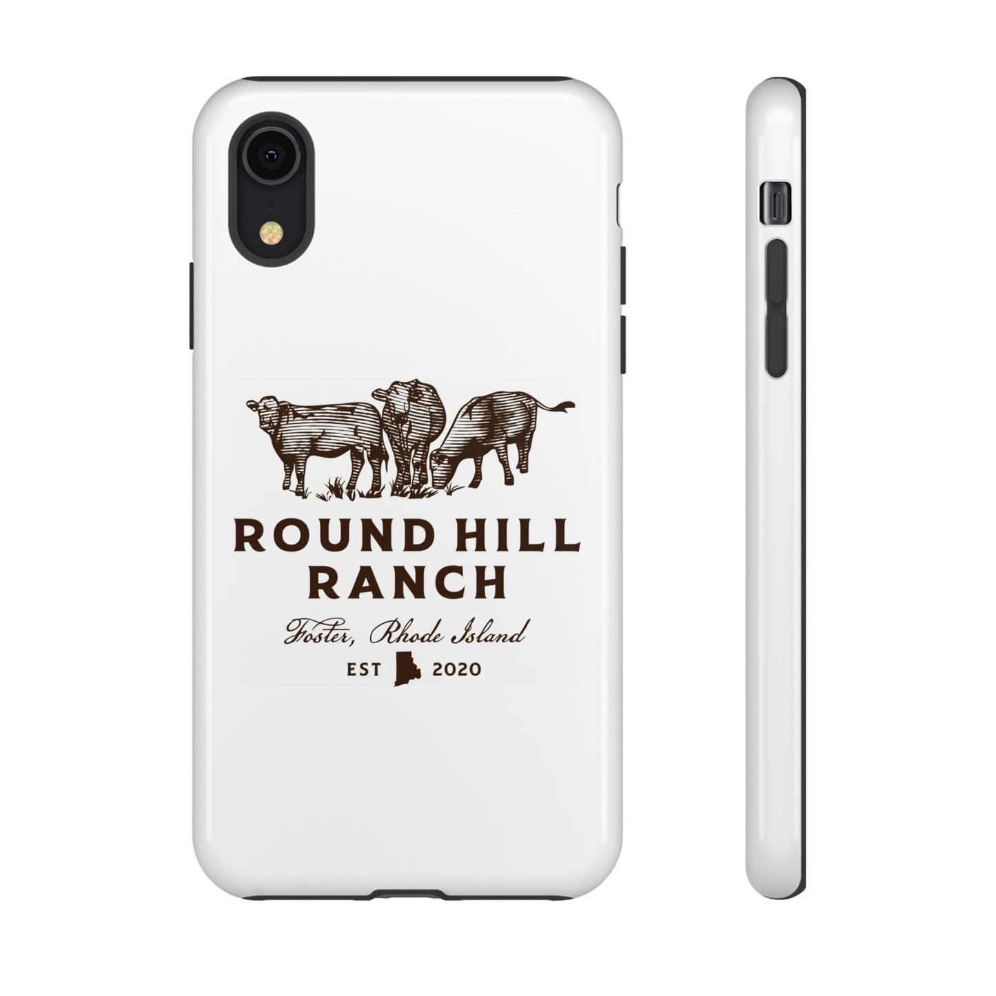 Round Hill Ranch Phone Case- White
