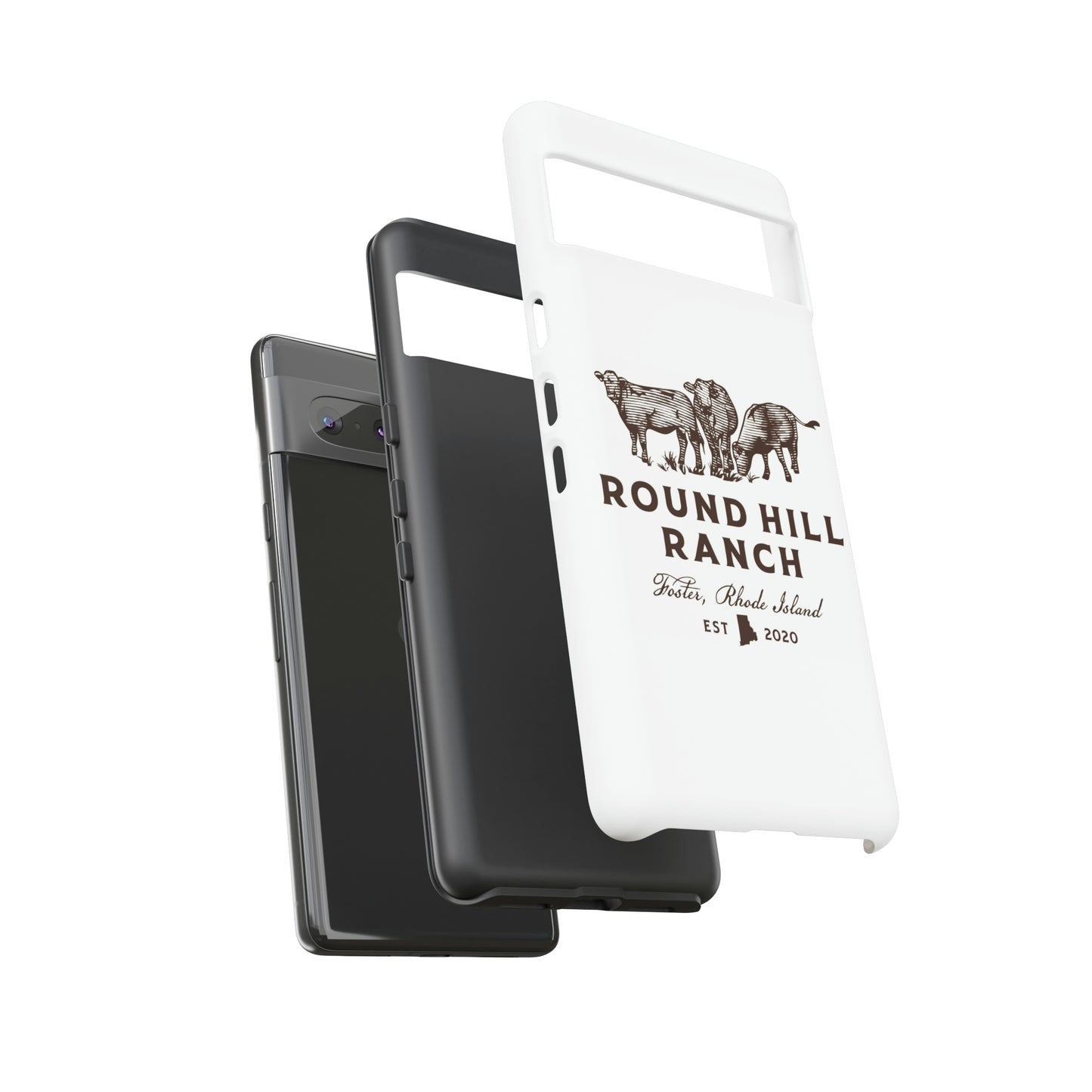 Round Hill Ranch Phone Case- White