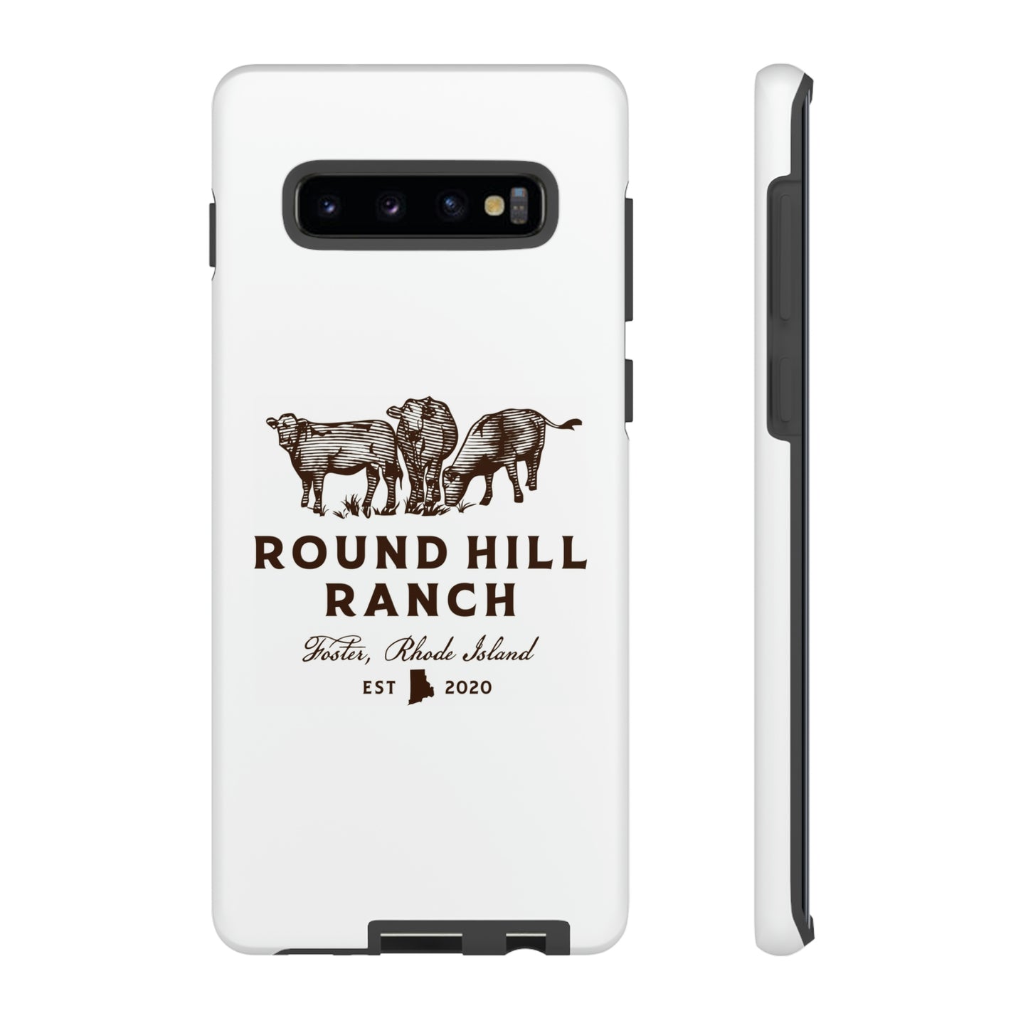 Round Hill Ranch Phone Case- White