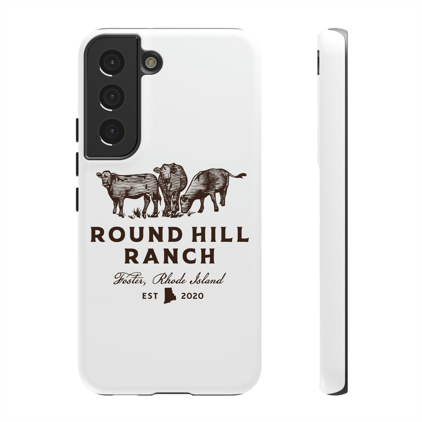 Round Hill Ranch Phone Case- White