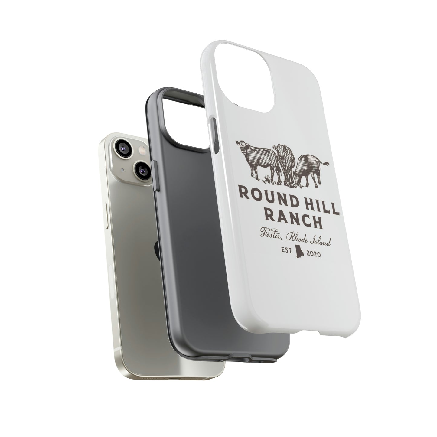 Round Hill Ranch Phone Case- White