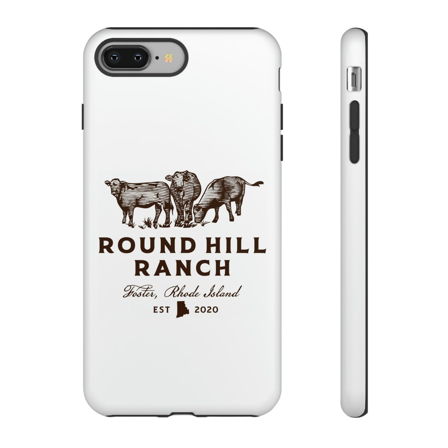Round Hill Ranch Phone Case- White