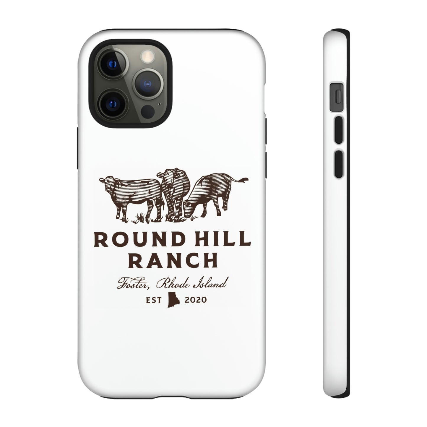 Round Hill Ranch Phone Case- White