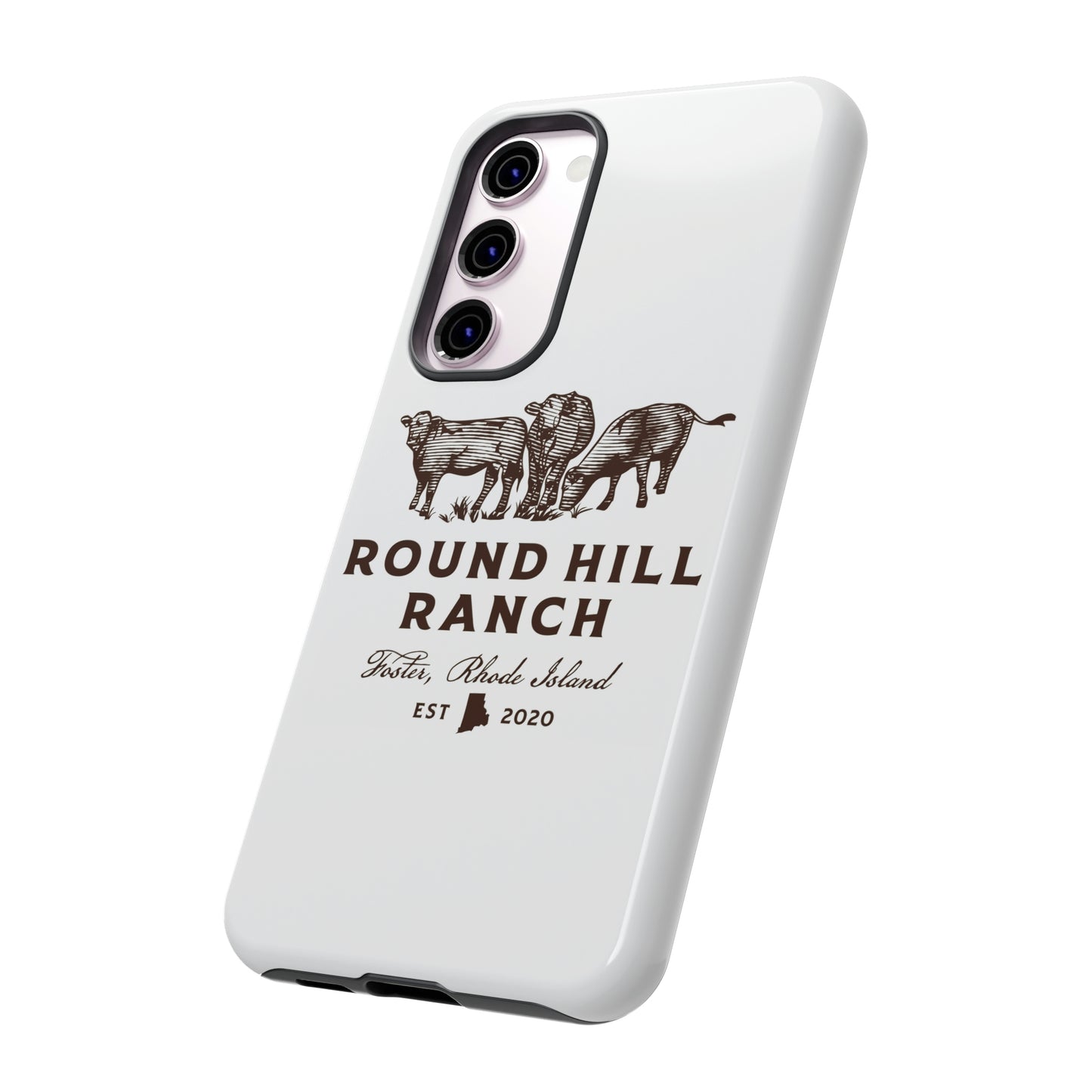 Round Hill Ranch Phone Case- White