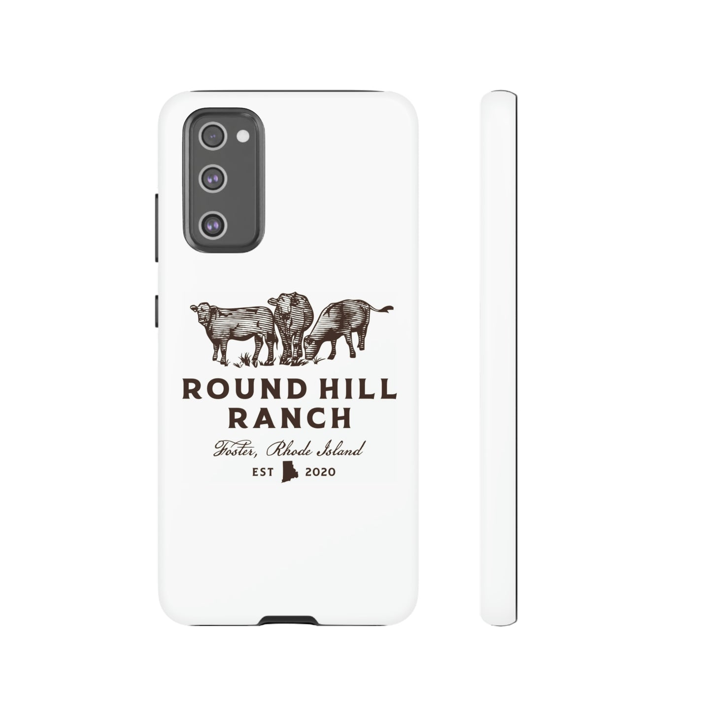 Round Hill Ranch Phone Case- White