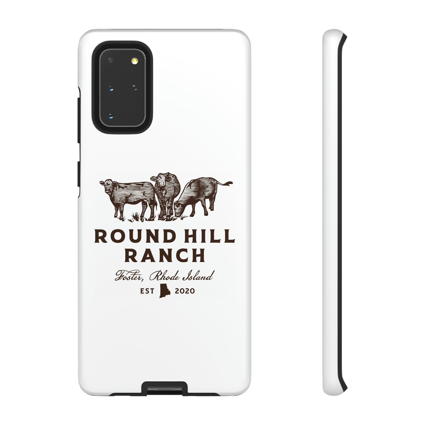 Round Hill Ranch Phone Case- White